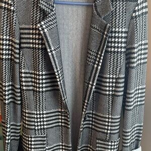 Joseph Ribkoff Black and White Checkered Blazer